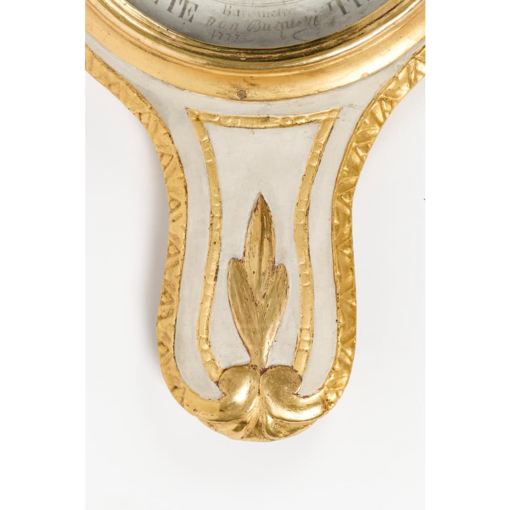 BAROMÈTRE – THERMOMÈTRE D’ÉPOQUE LOUIS XVI ( 1774 – 1793). | Biron BAROMÈTRE - THERMOMÈTRE D'ÉPOQUE LOUIS XVI ( 1774 - 1793).