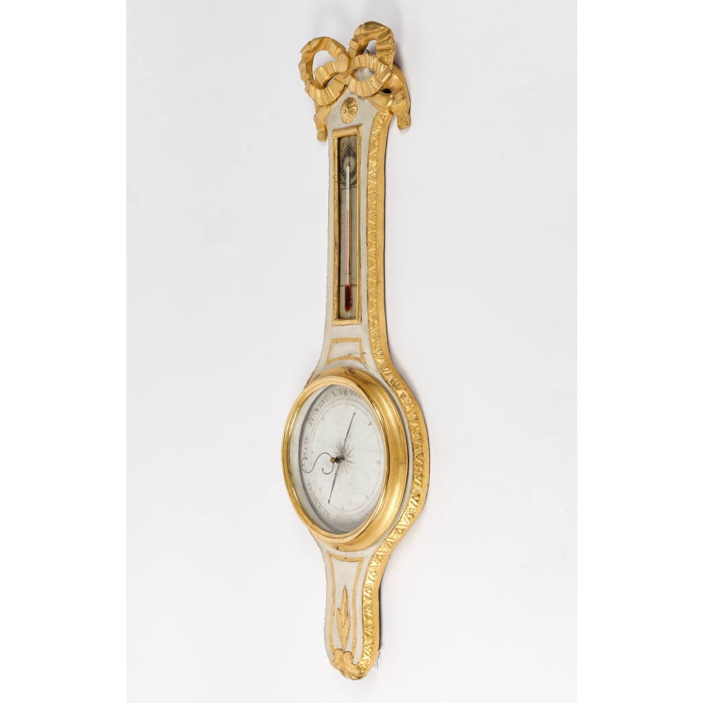 BAROMÈTRE – THERMOMÈTRE D’ÉPOQUE LOUIS XVI ( 1774 – 1793). | Biron BAROMÈTRE - THERMOMÈTRE D'ÉPOQUE LOUIS XVI ( 1774 - 1793).
