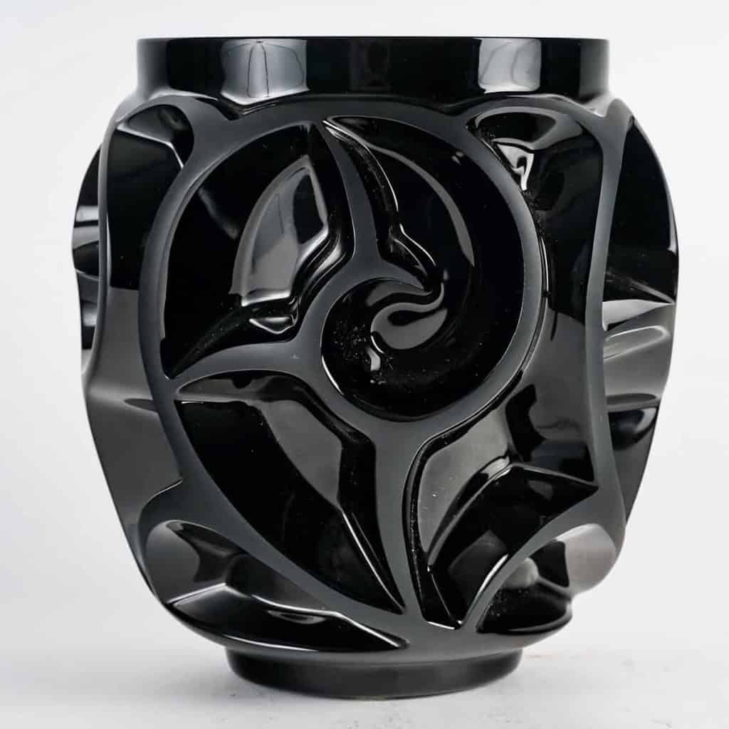 Vase « Tourbillons » cristal noir de LALIQUE FRANCE | Biron ||||||