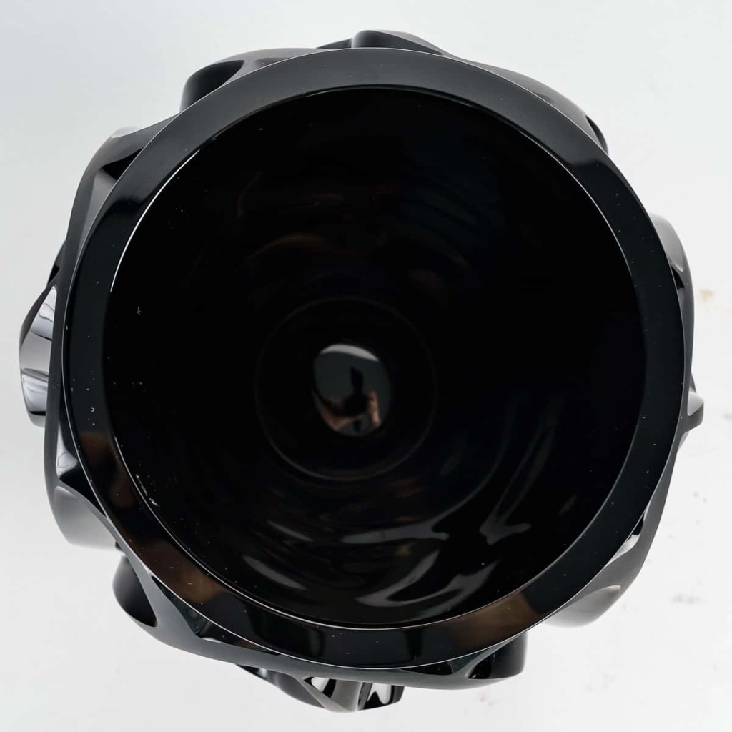 Vase « Tourbillons » cristal noir de LALIQUE FRANCE | Biron Vase "Tourbillons" cristal noir de LALIQUE FRANCE
