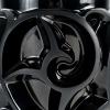 Vase « Tourbillons » cristal noir de LALIQUE FRANCE | Biron Vase "Tourbillons" cristal noir de LALIQUE FRANCE