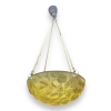 Suspension Plafonnier Lustre « Lausanne » verre jaune ambré de René LALIQUE | Biron ||||||