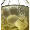Suspension Plafonnier Lustre « Lausanne » verre jaune ambré de René LALIQUE | Biron Suspension Plafonnier Lustre "Lausanne" verre jaune ambré de René LALIQUE