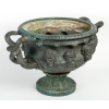 Important vase de Warwick en bronze à patine à l’antique, signé Barbedienne. Epoque XIXème siècle | Biron Important vase de Warwick en bronze à patine à l'antique, signé Barbedienne. Epoque XIXème siècle