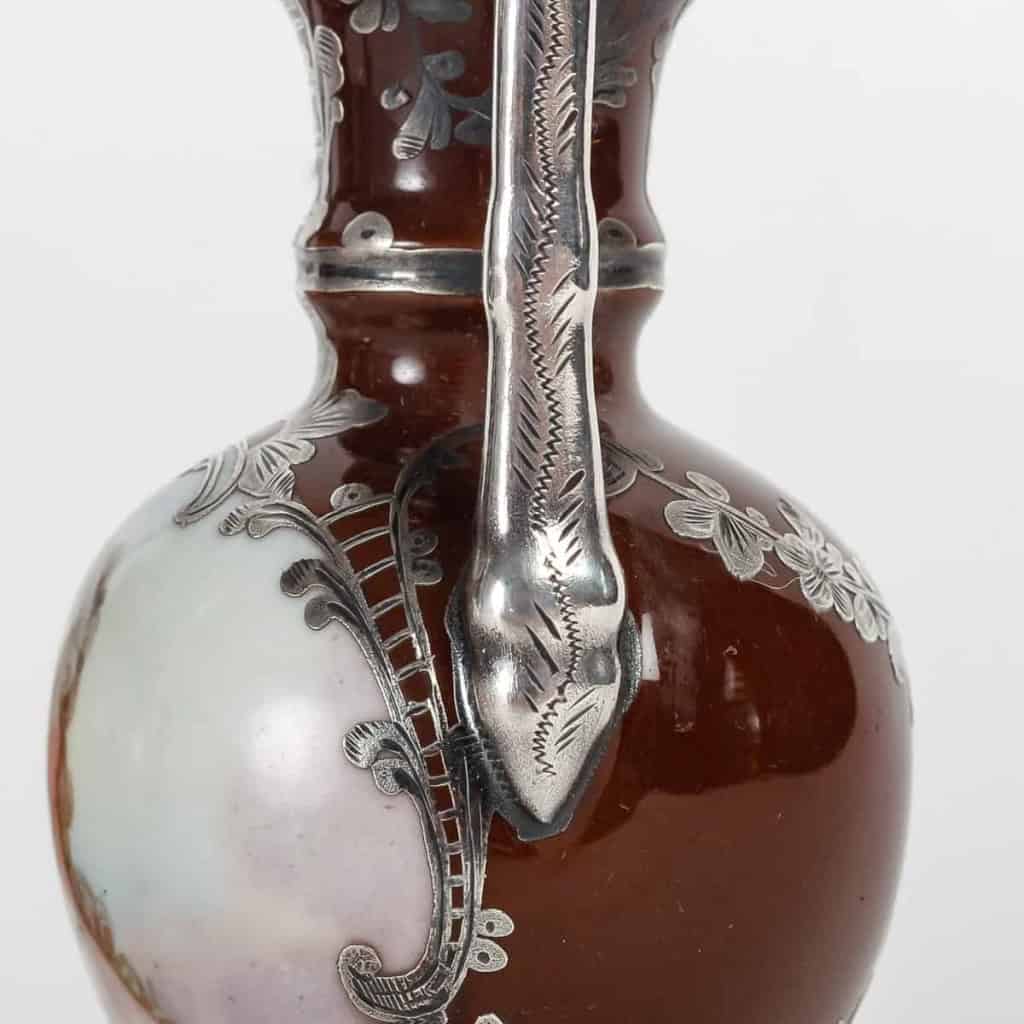 une paire de miniature en porcelaine fin XIXème siècle | Biron une paire de miniature en porcelaine fin XIXème siècle