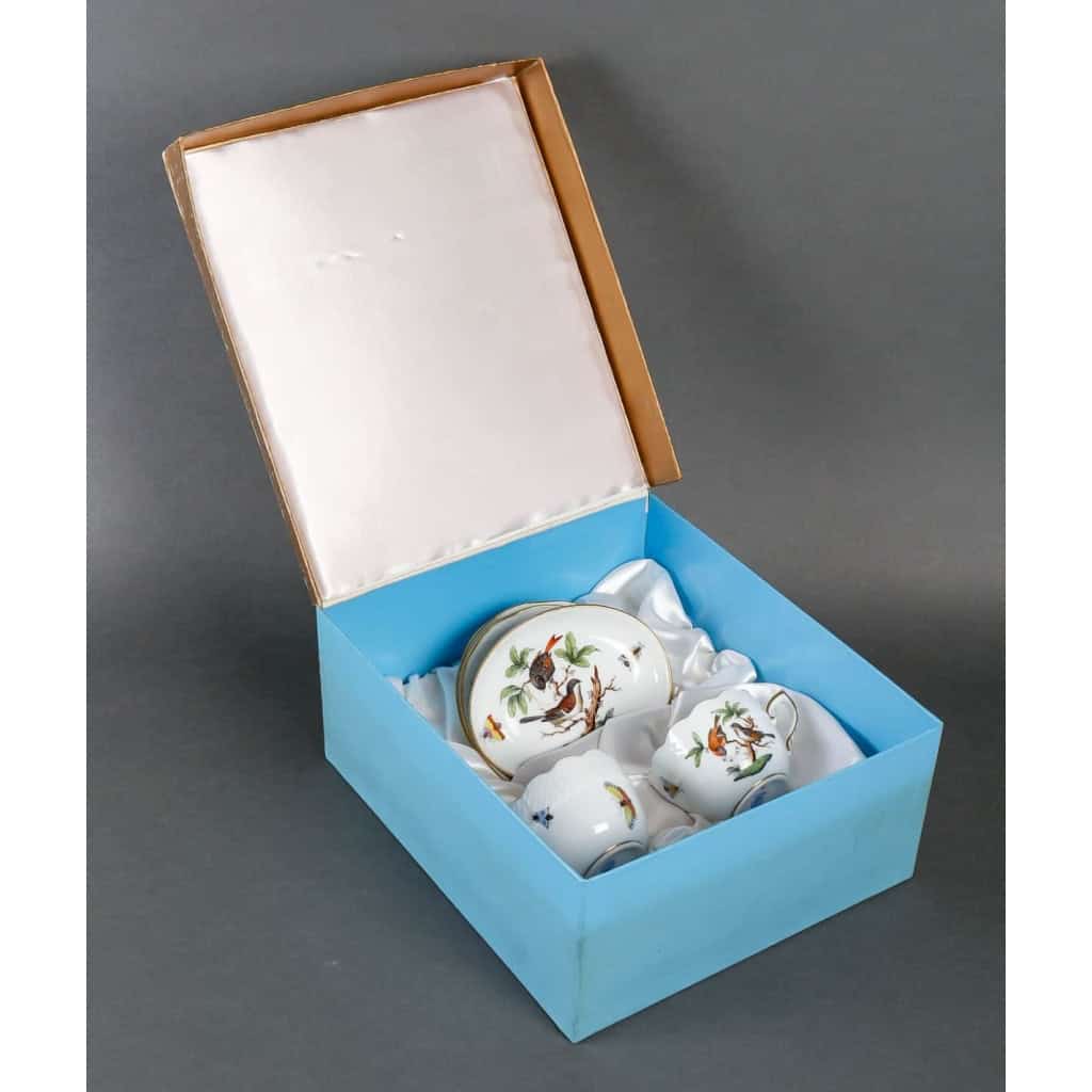 Un beau tête à tête en porcelaine hongroise HEREND | Biron ||||||||||||||