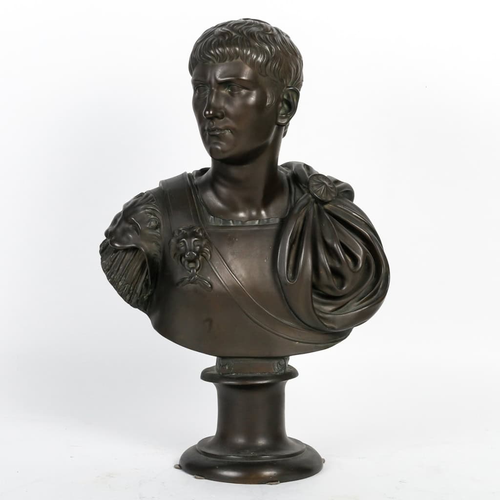Buste Jules César en bronze, XIXème siècle | Biron ||||||||||