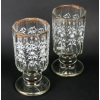 Paire de vases émaillés blanc et or, XIXème siècle | Biron Paire de vases émaillés blanc et or, XIXème siècle
