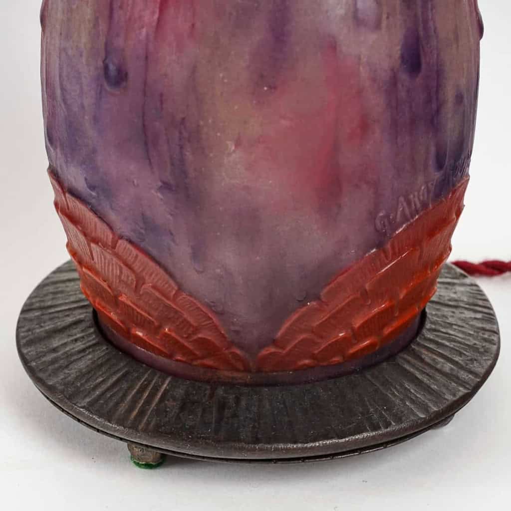 Vieilleuse « Fruits Tropicaux » pâte de verre de Gabriel ARGY-ROUSSEAU | Biron Vieilleuse "Fruits Tropicaux" pâte de verre de Gabriel ARGY-ROUSSEAU