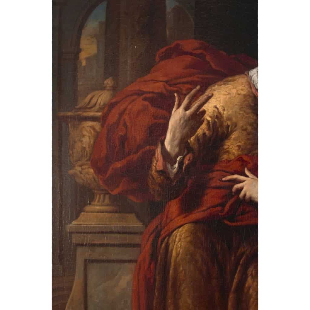 JOHANNES VOORHOUT (1647 – 1723): JOSEPH ET LA FEMME DE PUTIPHAR. | Biron JOHANNES VOORHOUT (1647 - 1723): JOSEPH ET LA FEMME DE PUTIPHAR.