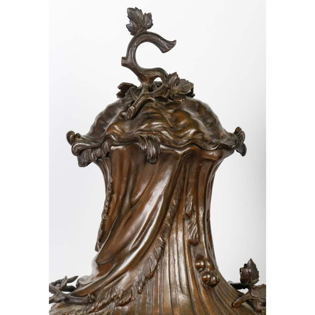 Cassolettes du XIXème siècle en bronze et marbre, Napoléon III | Biron Cassolettes du XIXème siècle en bronze et marbre, Napoléon III
