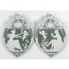 Paire de plaques en porcelaine de style Wedgwood fin XIXème siècle | Biron ||||||||