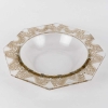 Coupe « Chantilly » verre blanc patiné sépia de René LALIQUE | Biron ||||||