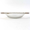 Coupe « Chantilly » verre blanc patiné sépia de René LALIQUE | Biron Coupe "Chantilly" verre blanc patiné sépia de René LALIQUE