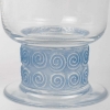 Suite de Trois Verres « Chinon » verre blanc patiné bleu de René LALIQUE | Biron Suite de Trois Verres "Chinon" verre blanc patiné bleu de René LALIQUE