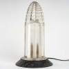 Veilleuse « Normandie » verre blanc – socle en bronze de René LALIQUE | Biron ||||||