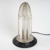 Veilleuse « Normandie » verre blanc – socle en bronze de René LALIQUE | Biron Veilleuse "Normandie" verre blanc - socle en bronze de René LALIQUE