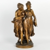 Bronze « La confidence » XIXème siècle, Napoléon III | Biron ||||||||||||