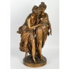 Bronze « La confidence » XIXème siècle, Napoléon III | Biron Bronze "La confidence" XIXème siècle, Napoléon III