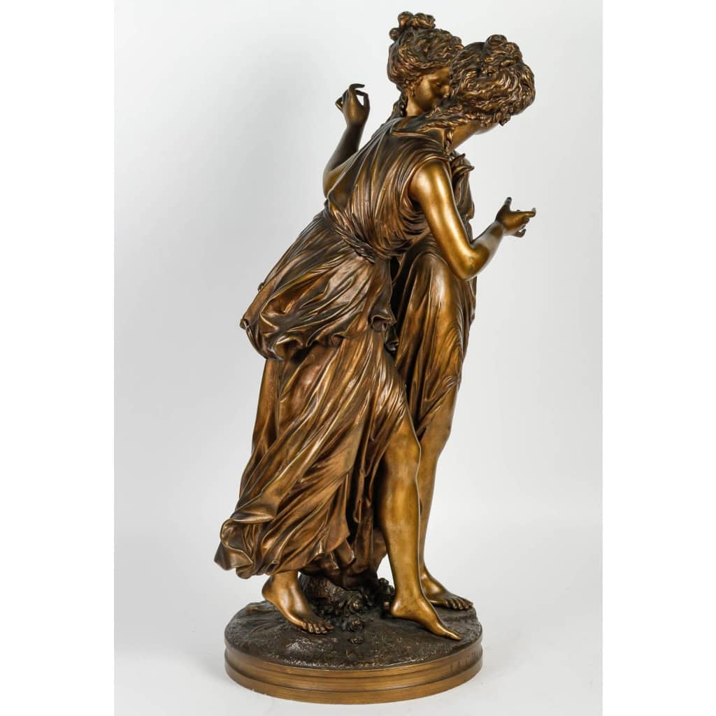 Bronze « La confidence » XIXème siècle, Napoléon III | Biron Bronze "La confidence" XIXème siècle, Napoléon III