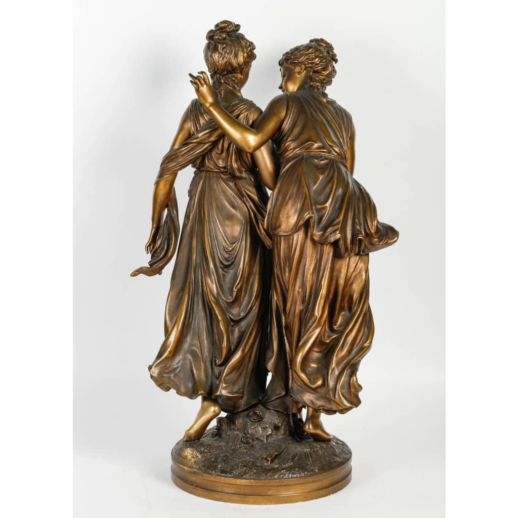 Bronze « La confidence » XIXème siècle, Napoléon III | Biron Bronze "La confidence" XIXème siècle, Napoléon III