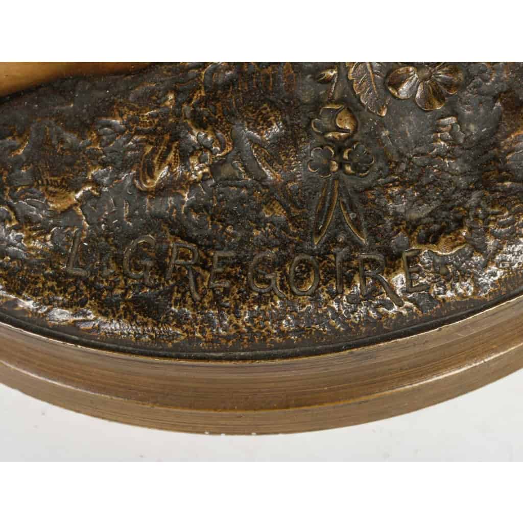 Bronze « La confidence » XIXème siècle, Napoléon III | Biron Bronze "La confidence" XIXème siècle, Napoléon III