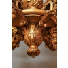 Lustre en bois sculpté et doré, Style Louis XIV