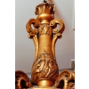 Lustre en bois sculpté et doré, Style Louis XIV