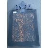 1950/60 ‘ Miroir N3 Venise Rectangulaire à Fronton Avec Cadre en Verre Bleu Orné D Etoiles Argentées Centre Biseauté | Biron 1950/60 ‘ Miroir N3 Venise Rectangulaire à Fronton Avec Cadre en Verre Bleu Orné D Etoiles Argentées Centre Biseauté
