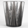 Vase « Nimroud » verre blanc émaillé noir de René LALIQUE | Biron Vase "Nimroud" verre blanc émaillé noir de René LALIQUE