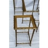 1970′ Table Basse Maison Baguès ou Charles ou Jansen En Bronze Doré Et Ses 4 Tables