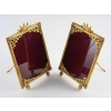 Une paire de cadres photos avec couronne fin XIXème siècle | Biron Une paire de cadres photos avec couronne fin XIXème siècle