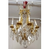 Un lustre cage en bronze doré et cristal de baccarat fin XIXème siècle | Biron Un lustre cage en bronze doré et cristal de baccarat fin XIXème siècle