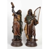 Une paire de sculptures orientalistes en érgule peint | Biron |||||||||||