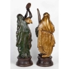 Une paire de sculptures orientalistes en érgule peint | Biron Une paire de sculptures orientalistes en érgule peint