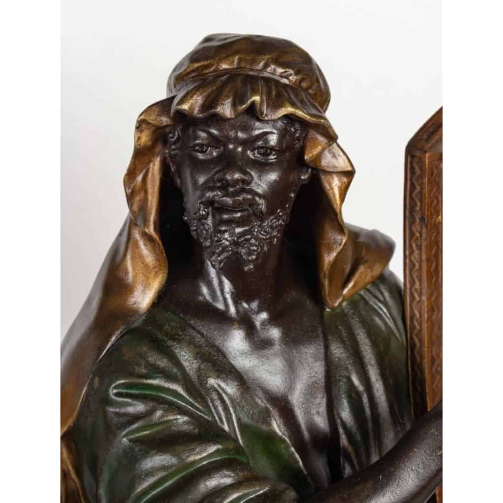 Une paire de sculptures orientalistes en érgule peint | Biron Une paire de sculptures orientalistes en érgule peint