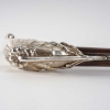 Canne « Les Marguerites » argent massif et wacapou de René LALIQUE | Biron Canne "Les Marguerites" argent massif et wacapou de René LALIQUE