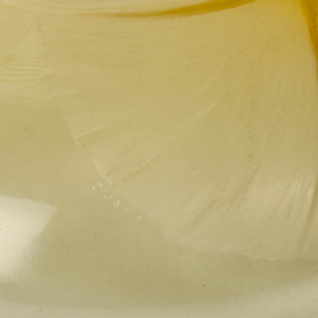 Coupe « Volubilis » verre jaune opalescent de René LALIQUE | Biron Coupe "Volubilis" verre jaune opalescent de René LALIQUE