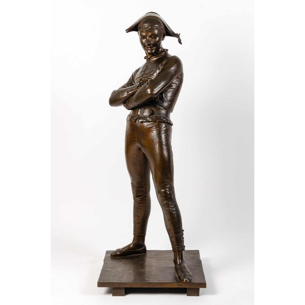 Arlequin signé Saint Marceaux , XIXème siècle | Biron Arlequin signé Saint Marceaux , XIXème siècle