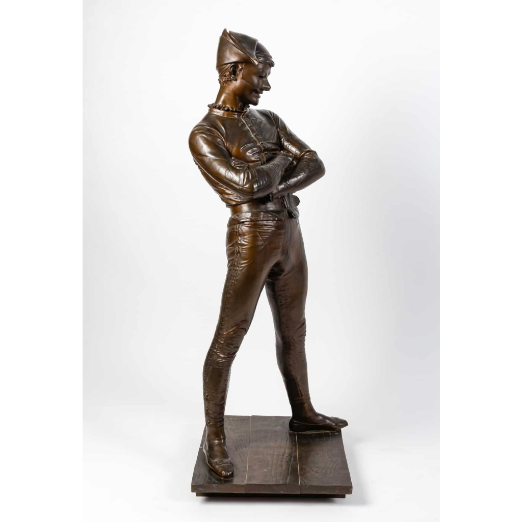 Arlequin signé Saint Marceaux , XIXème siècle | Biron Arlequin signé Saint Marceaux , XIXème siècle
