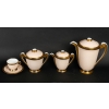 Service à café art déco 1920 en porcelaine de Limoges, Charles Ahrenfeld