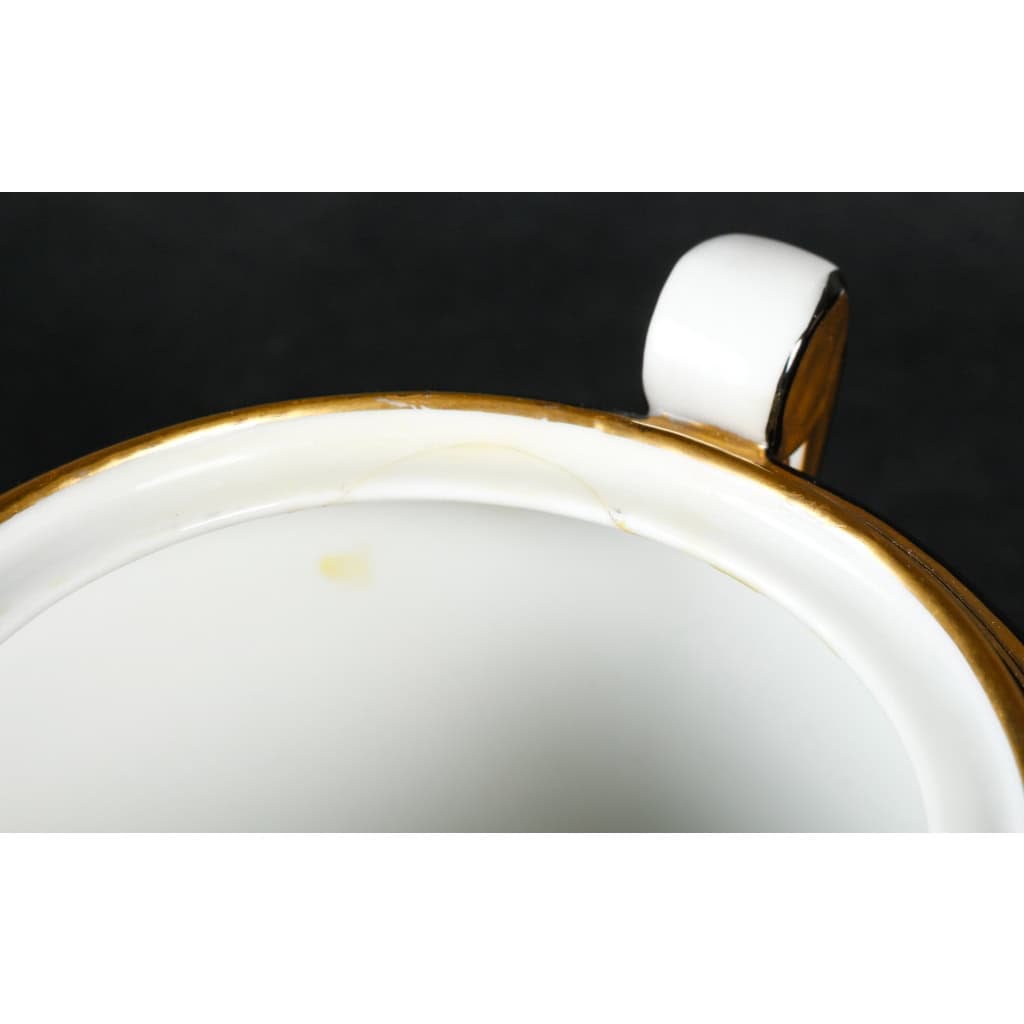 Service à café art déco 1920 en porcelaine de Limoges, Charles Ahrenfeld