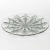 Assiette Plat « Pissenlit » verre blanc patiné bleu de René LALIQUE | Biron |||||