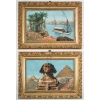 Paire de tableaux Egypte huile sur toile fin XIXème siècle | Biron |||||||||||||