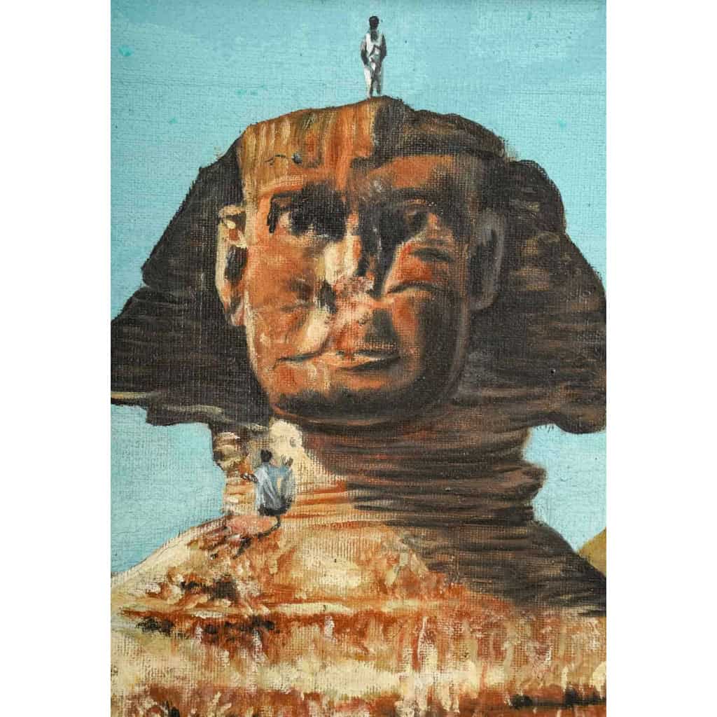 Paire de tableaux Egypte huile sur toile fin XIXème siècle | Biron Paire de tableaux Egypte huile sur toile fin XIXème siècle