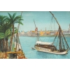 Paire de tableaux Egypte huile sur toile fin XIXème siècle | Biron Paire de tableaux Egypte huile sur toile fin XIXème siècle