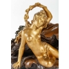 Auguste Moreau (1831-1917) Important Vide Poche Naïade en Bronze circa 1900