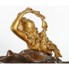 Auguste Moreau (1831-1917) Important Vide Poche Naïade en Bronze circa 1900