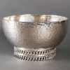 Coupe « Gourmette » métal argenté martelé de Jean DESPRES | Biron ||||||||