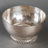 Coupe « Gourmette » métal argenté martelé de Jean DESPRES | Biron Coupe "Gourmette" métal argenté martelé de Jean DESPRES
